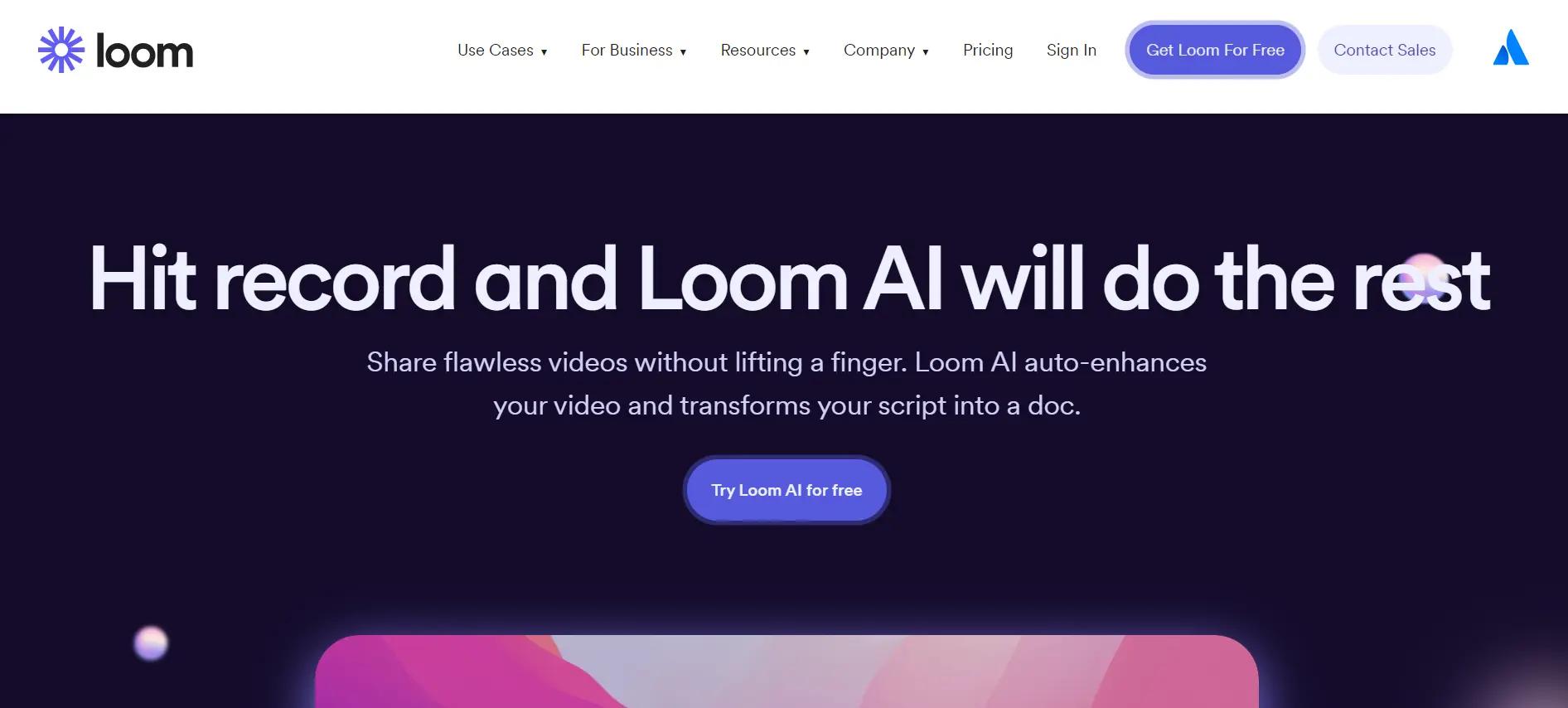 Loom AIWebsite Screenshot