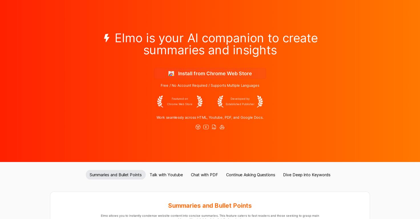 Elmo AI Website