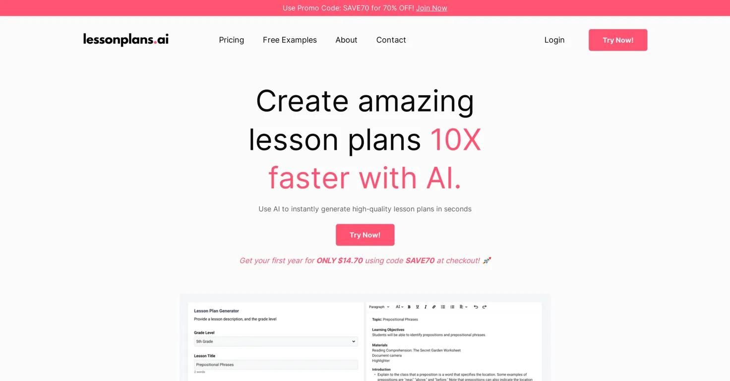 LessonPlans Website