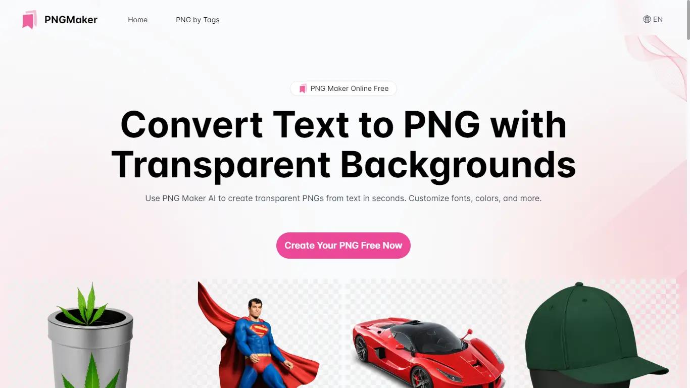 PNGMakerWebsite Screenshot