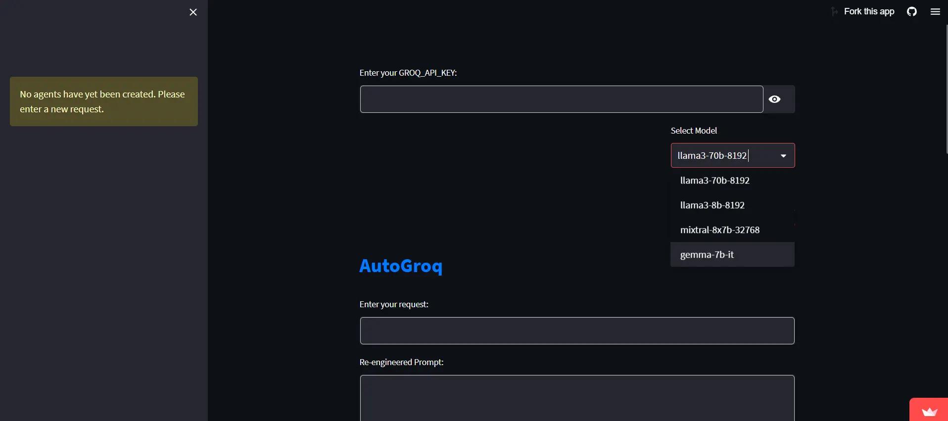 AutoGroqWebsite Screenshot