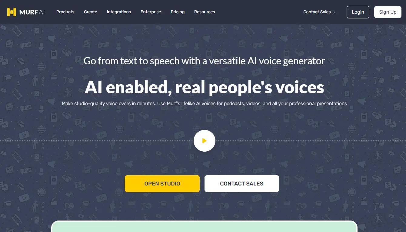 Murf AI Voice Generator Website