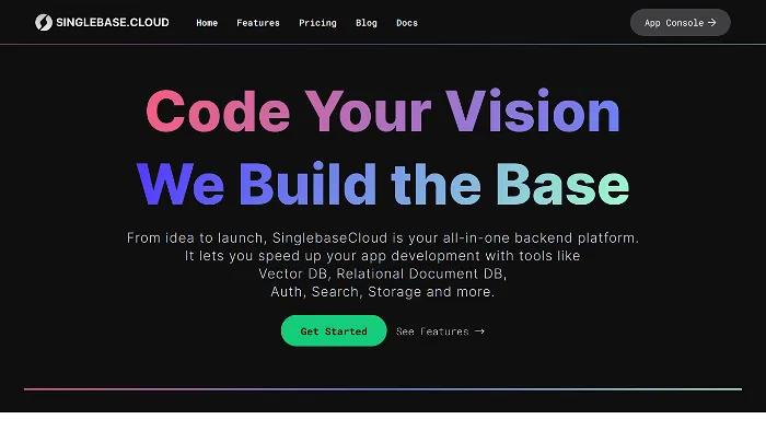 SinglebaseCloud Website