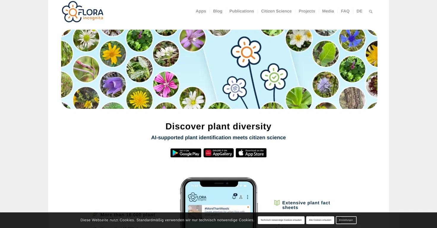 Flora IncognitaWebsite Screenshot