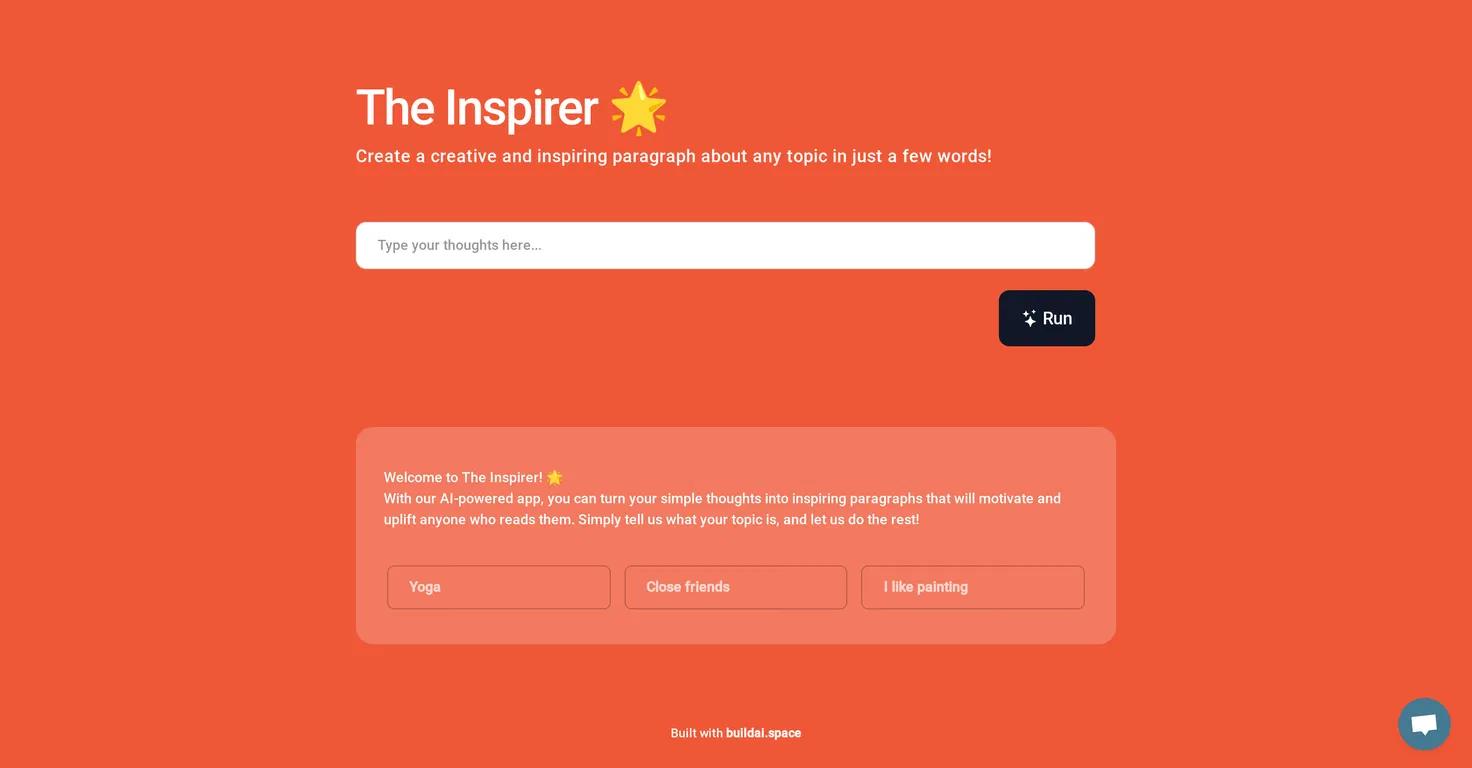 The InspirerWebsite Screenshot