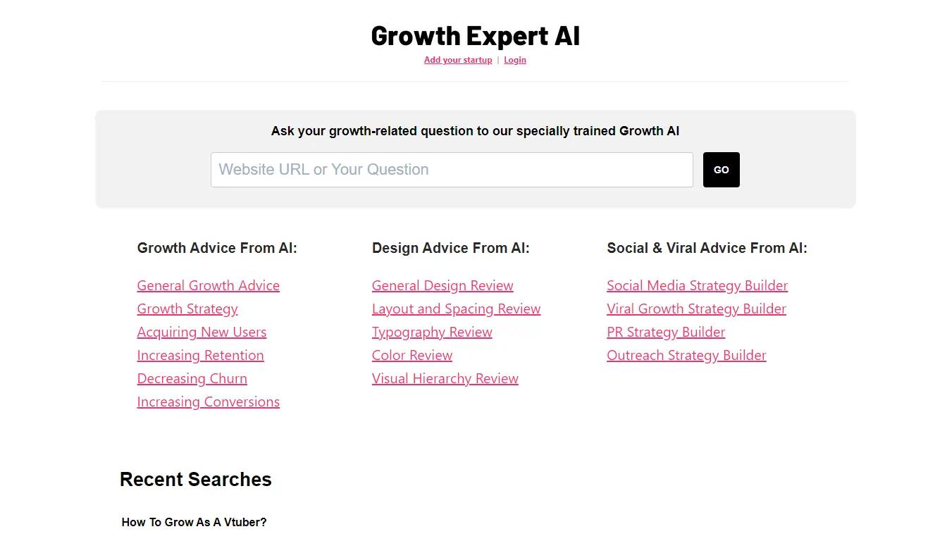 GrowthExpertWebsite Screenshot