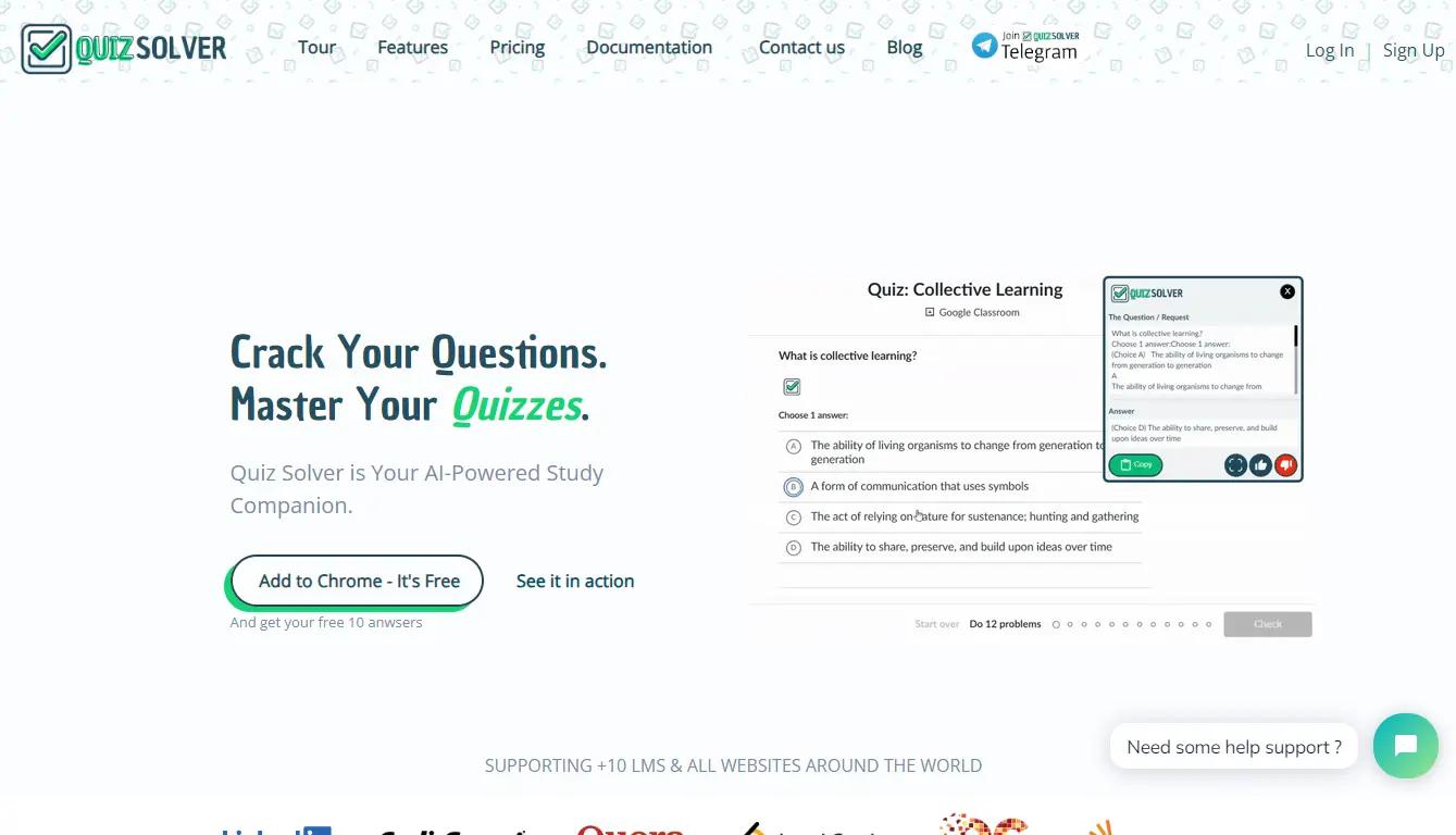 QuizSolverWebsite Screenshot