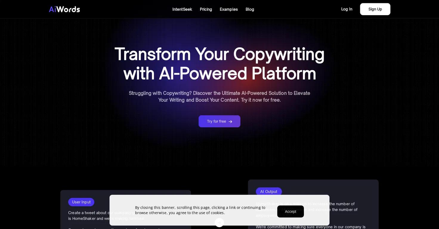 AiWords Website