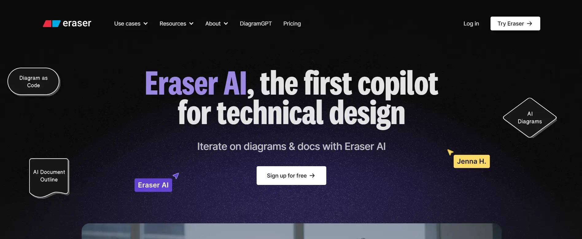 Eraser AI Website