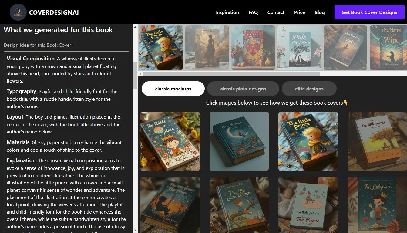 CoverDesign AIWebsite Screenshot