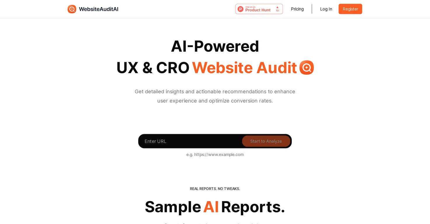 WebsiteAuditAI Website