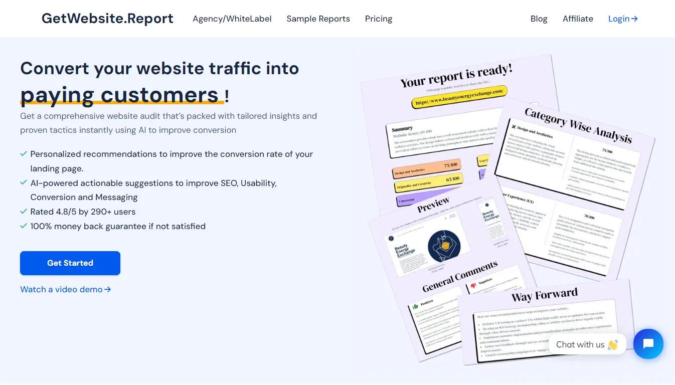 GetWebsite.Report Website