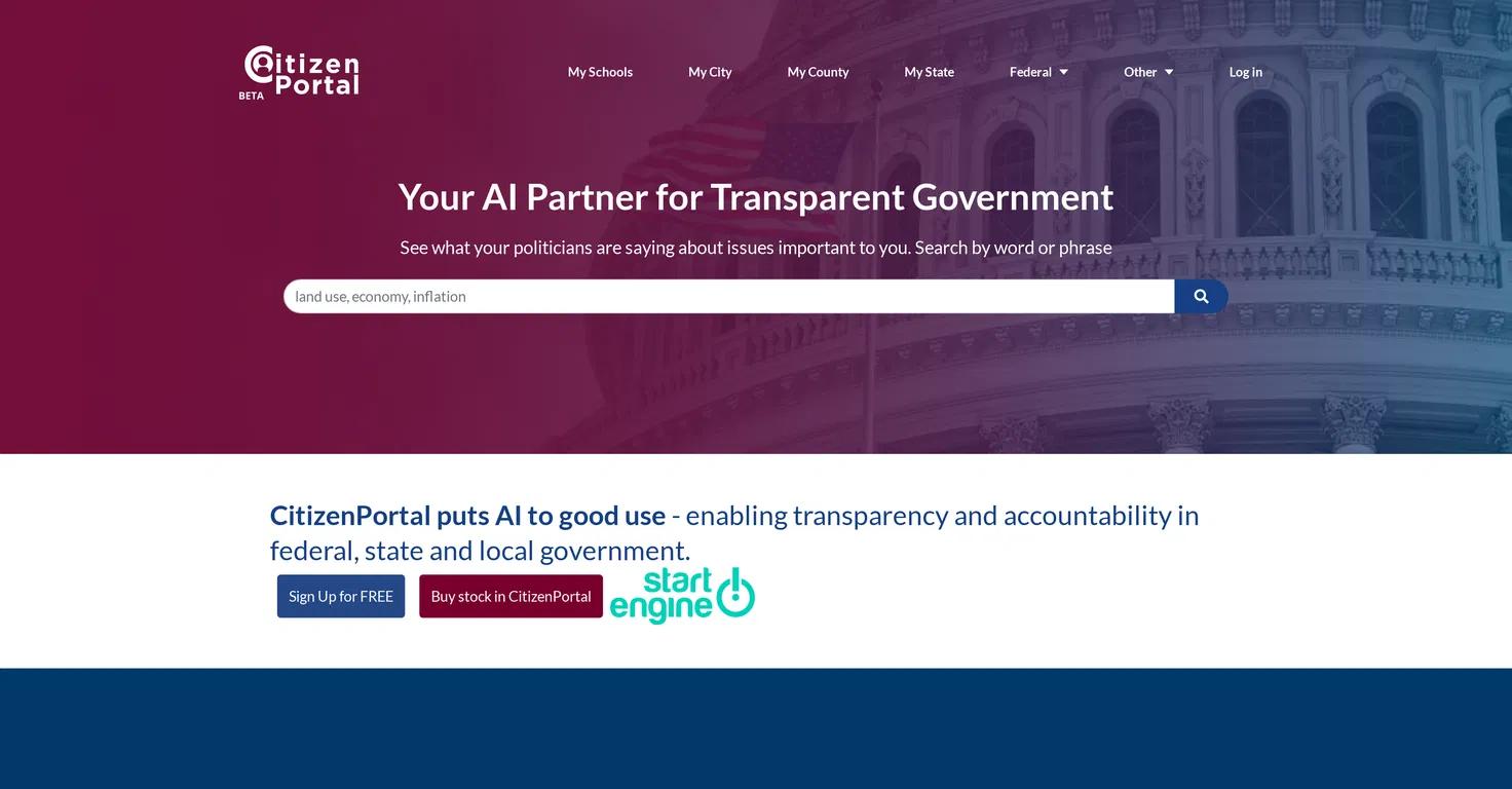 Citizen Portal Website