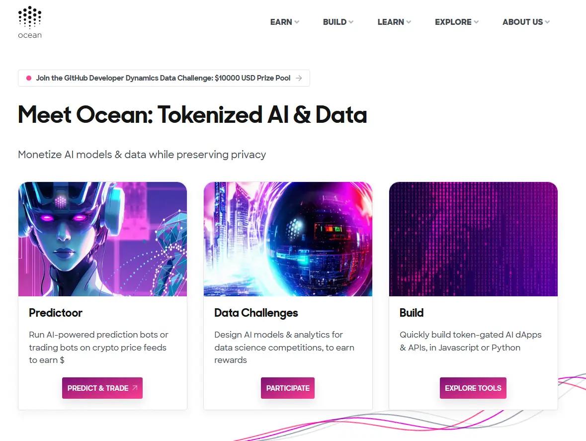 Ocean ProtocolWebsite Screenshot