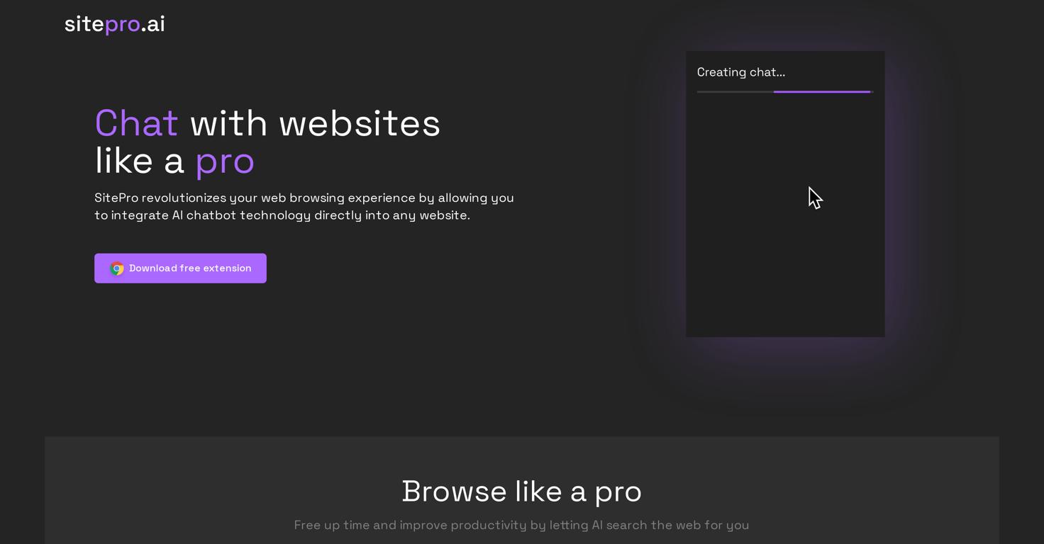 SiteProWebsite Screenshot