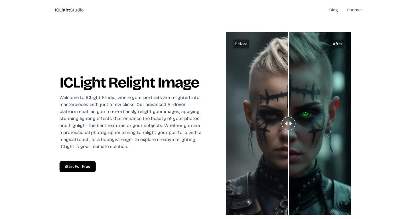 ICLightWebsite Screenshot