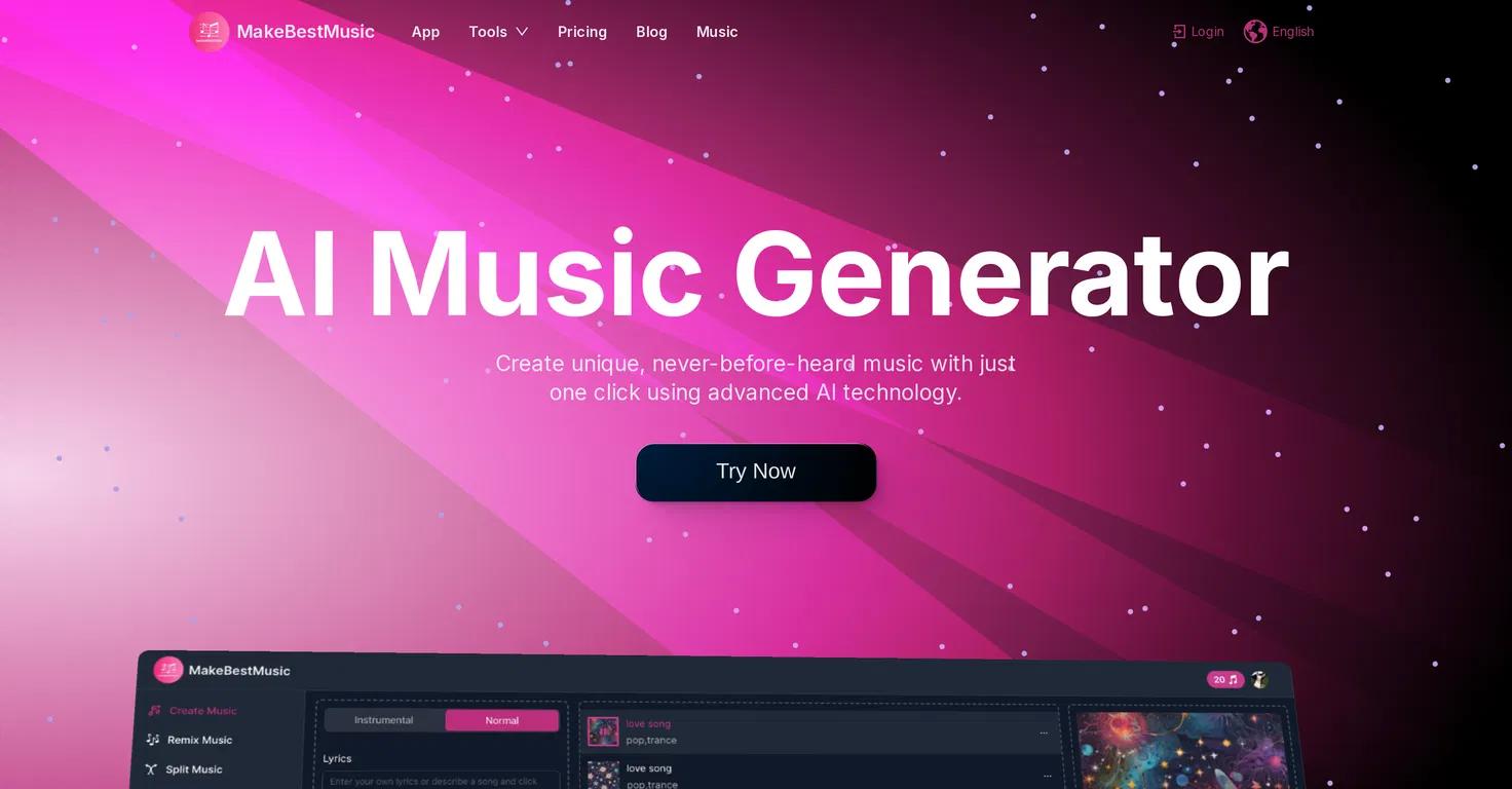  Make Best MusicWebsite Screenshot