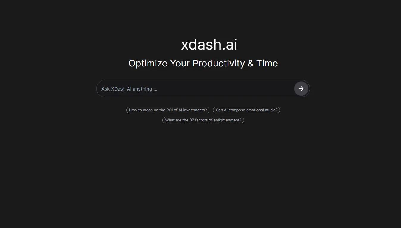 XDash Website Screenshot