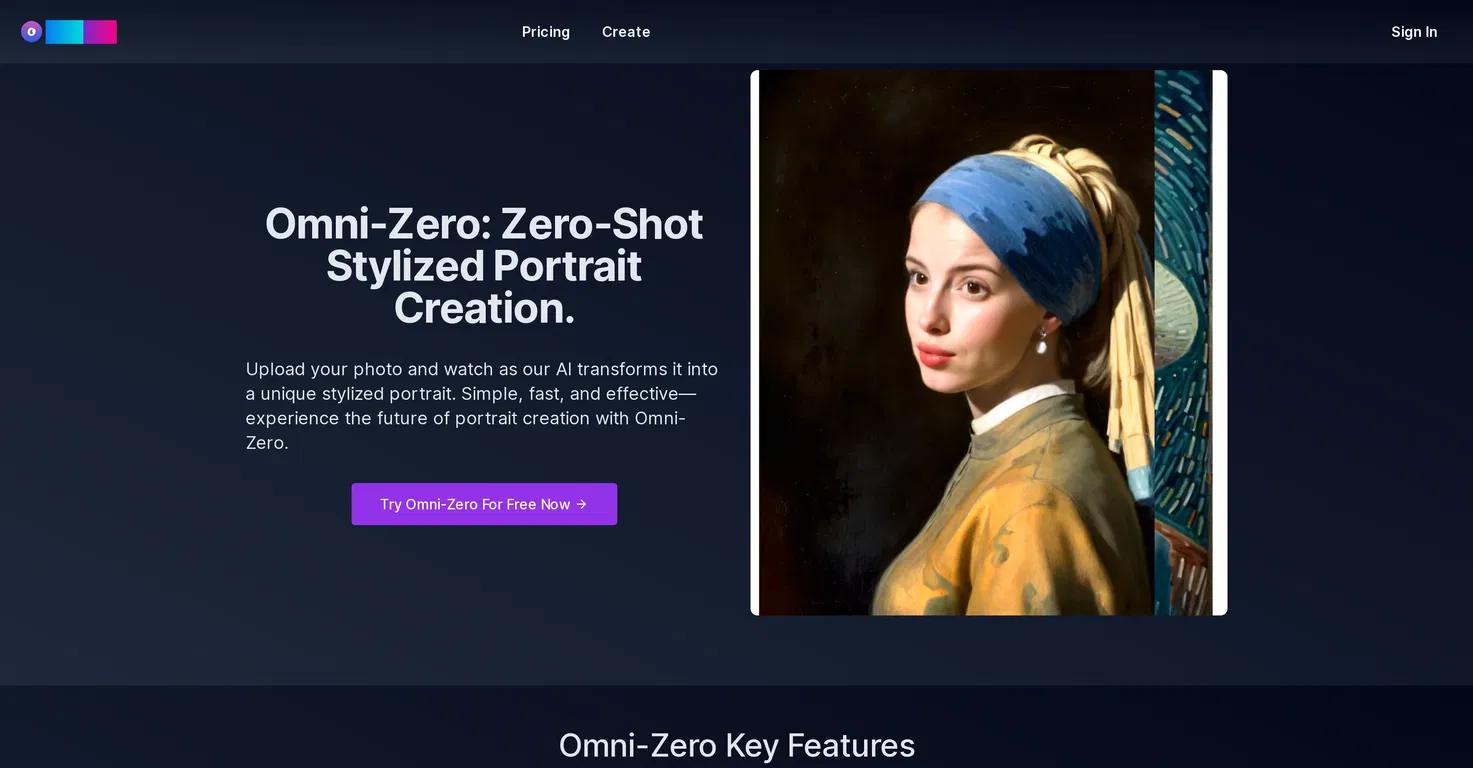 OmniZeroWebsite Screenshot