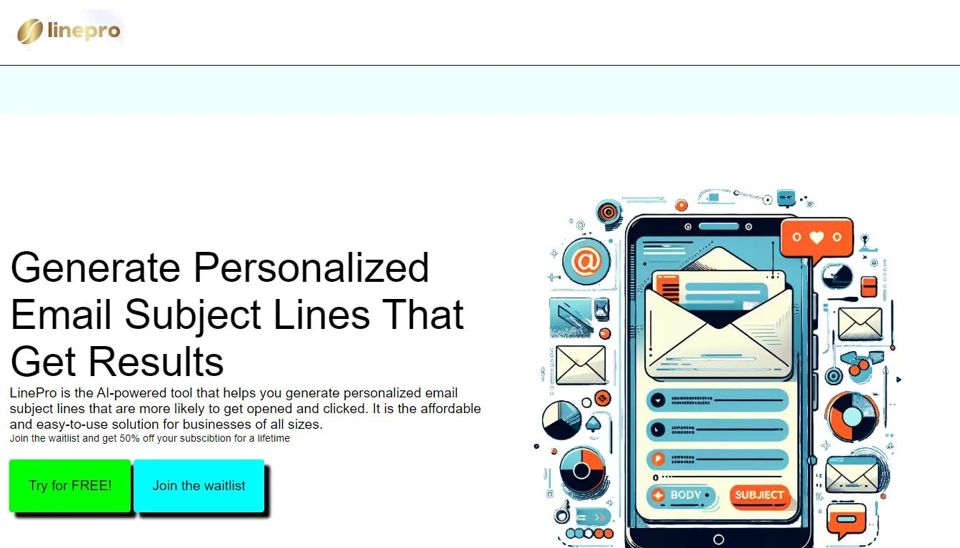 LineProWebsite Screenshot