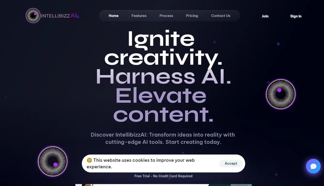 Intellibizz AI Website