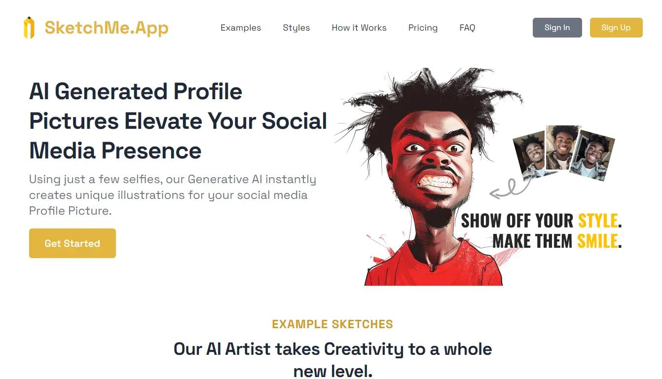 SketchMe.AppWebsite Screenshot