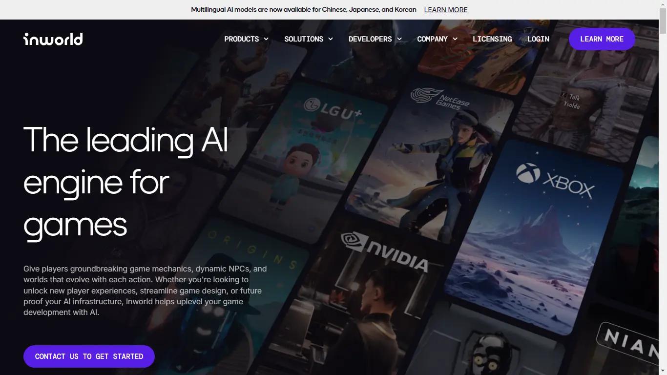 Inworld AIWebsite Screenshot