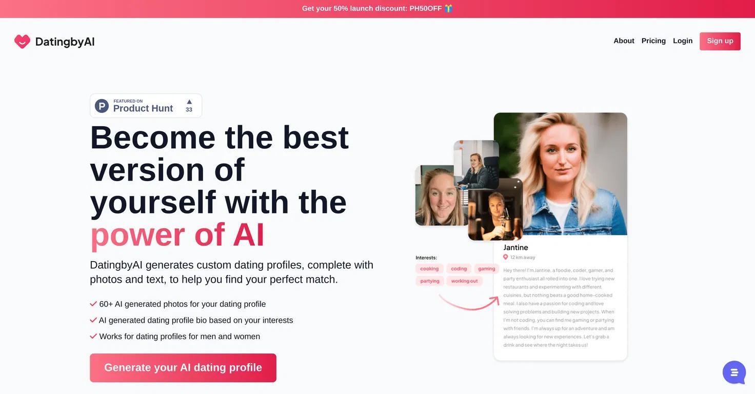 DatingbyAI Website