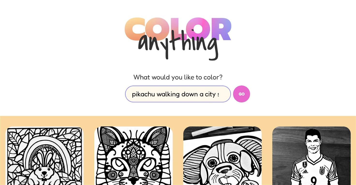 Color AnythingWebsite Screenshot