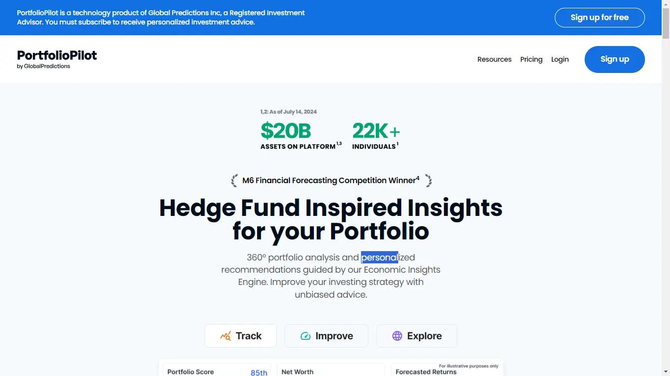 PortfolioPilot Website