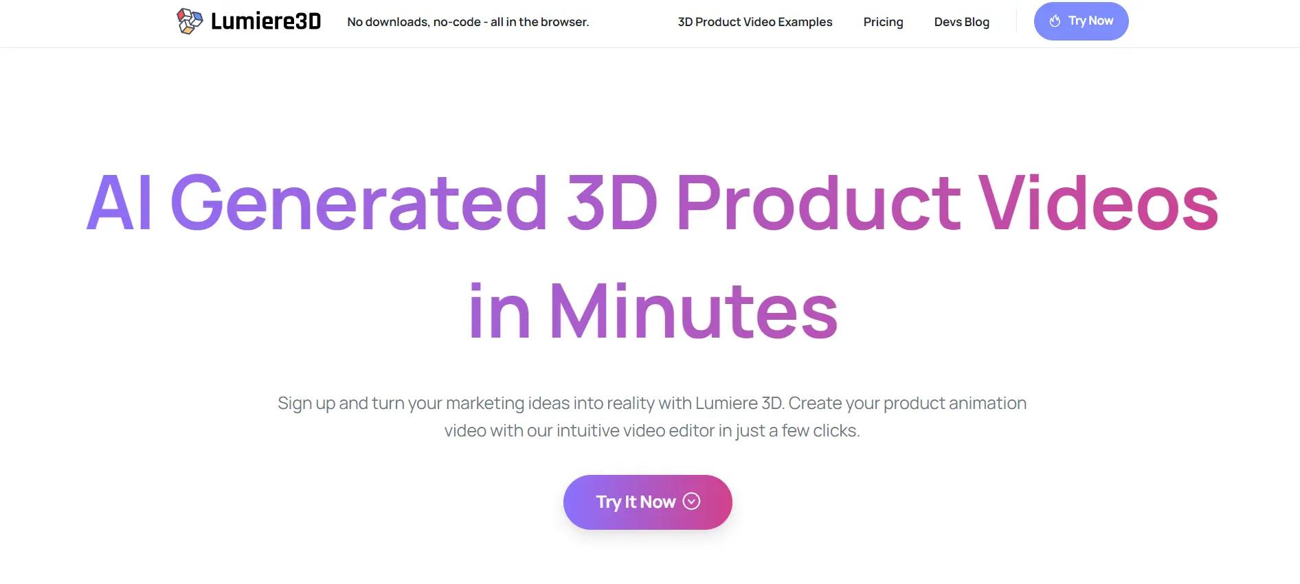 Lumiere 3D Website