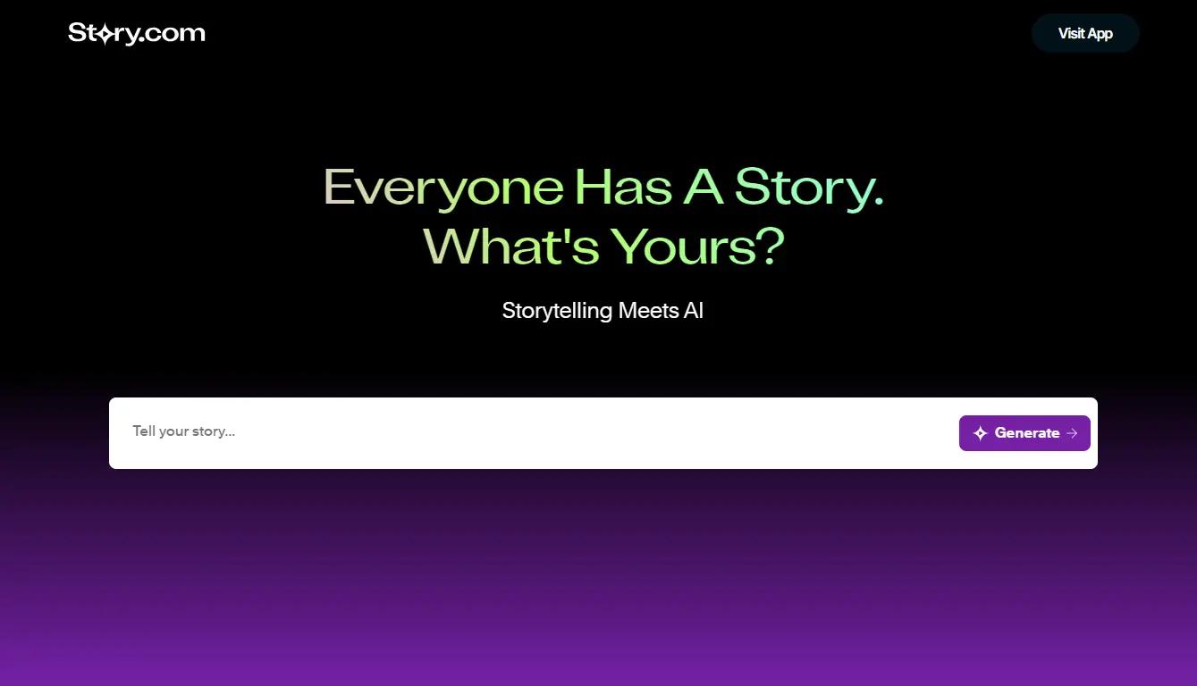 StoryWebsite Screenshot