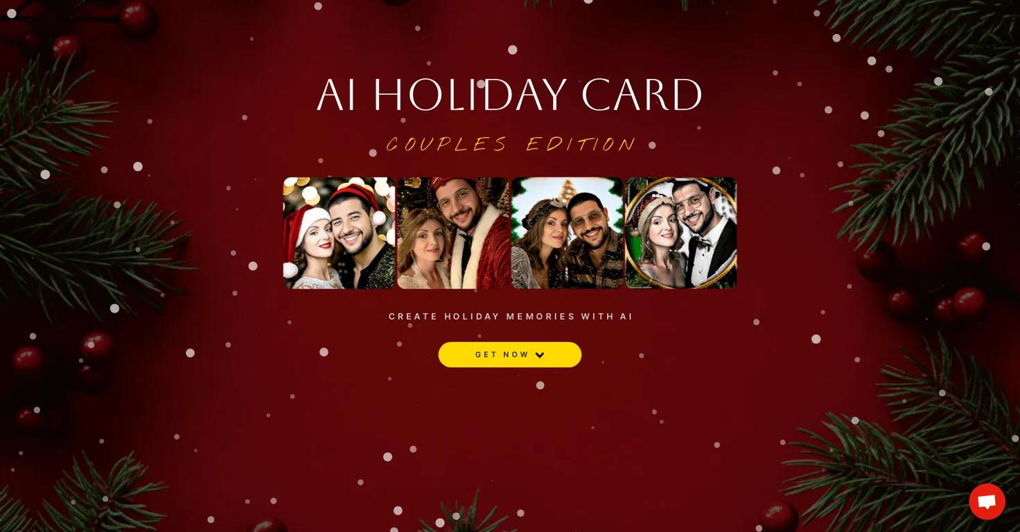 AI Holiday Website Screenshot