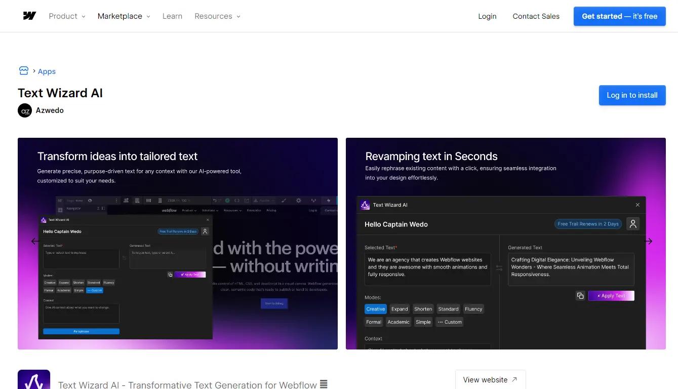 Webflow Website