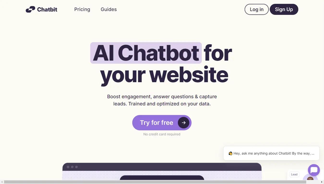 ChatbitWebsite Screenshot