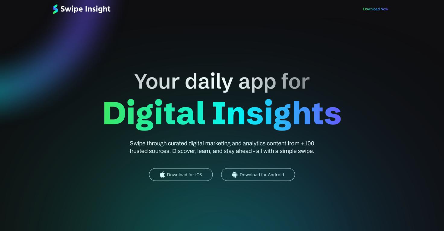 Swipe Insight Website