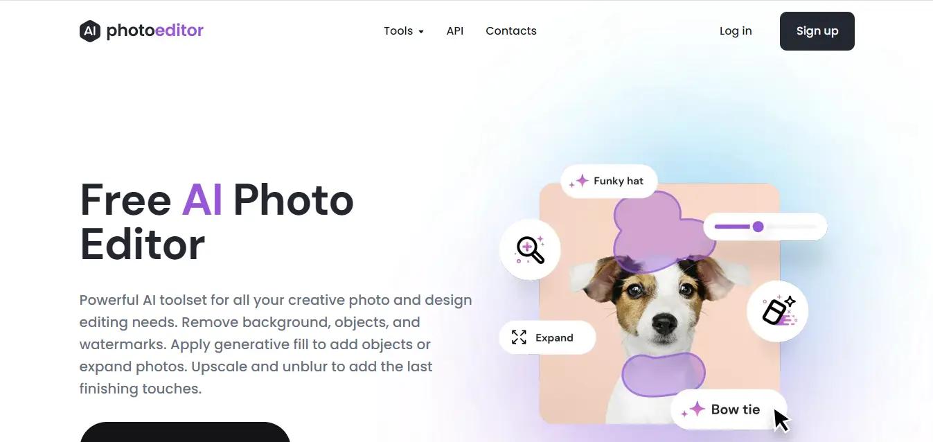 AI Photo EditorWebsite Screenshot