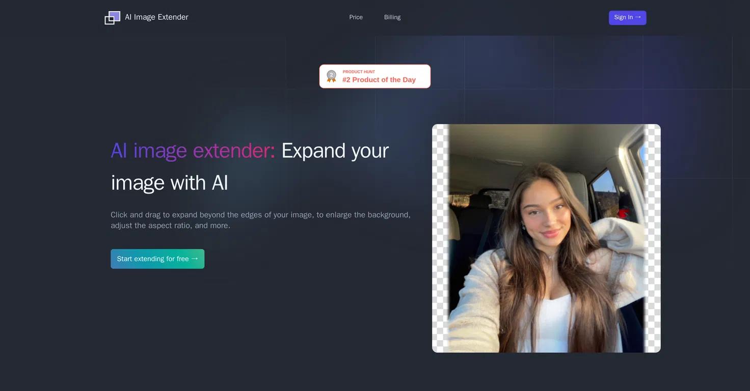 AI Image ExtenderWebsite Screenshot