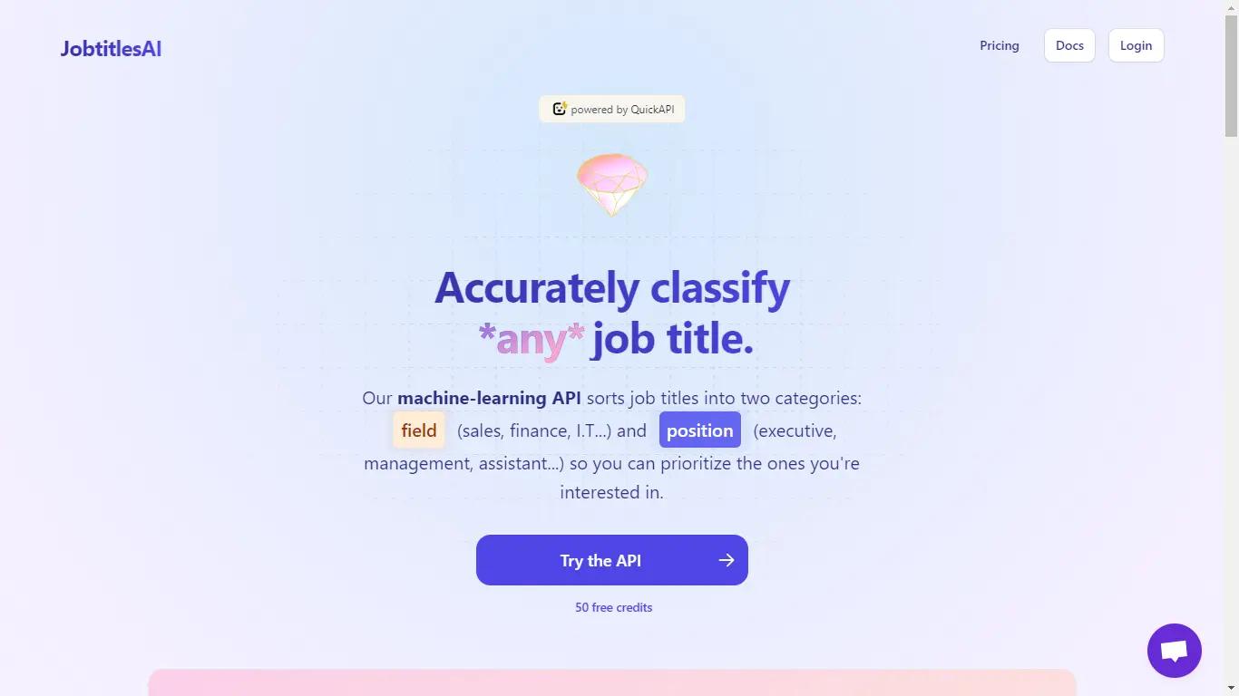 JobtitlesAIWebsite Screenshot