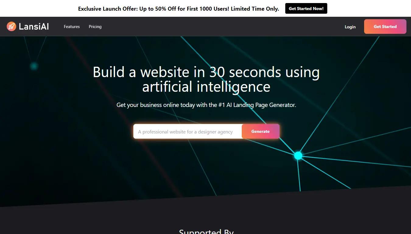 LansiAIWebsite Screenshot