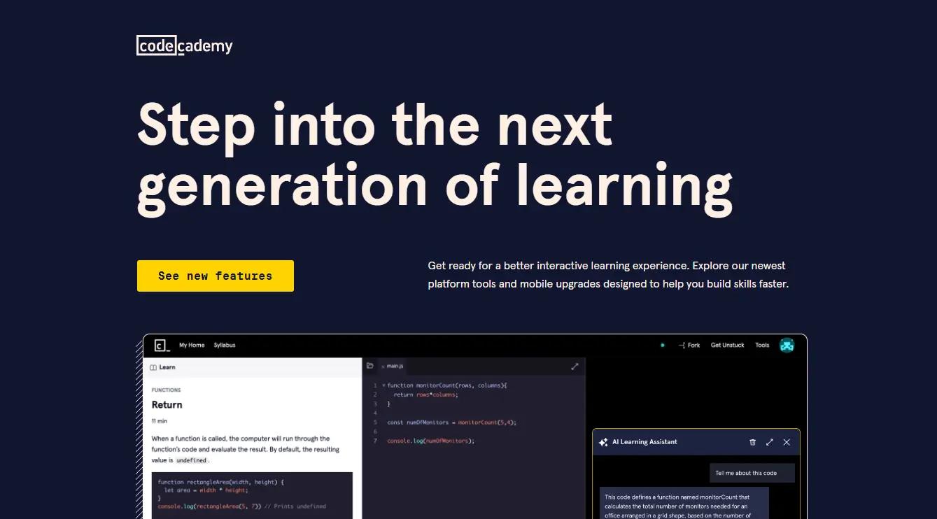 Codecademy  Website