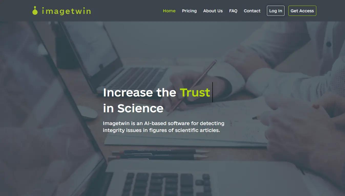 ImageTwin Website Screenshot