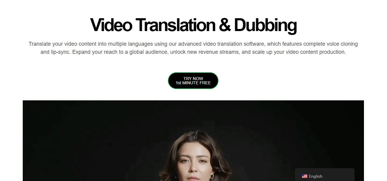 Verbalate Video Translation Software Website