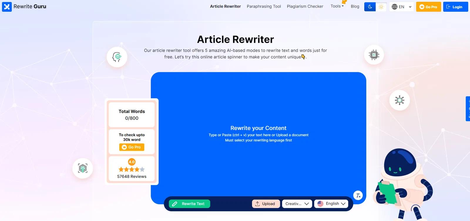 Rewriter Guru Website