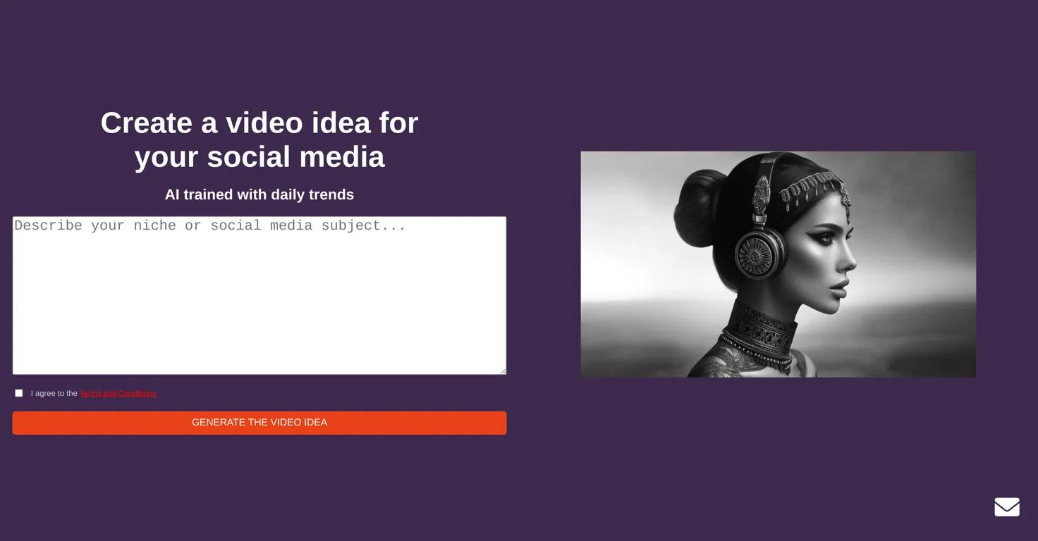 Trend Video Idea Generator Website