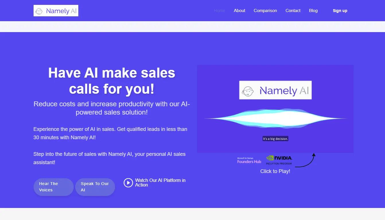 Namely AI Website