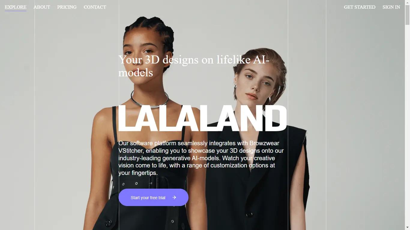 LalalandWebsite Screenshot