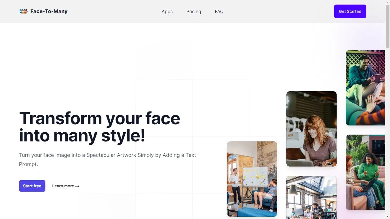 Face To ManyWebsite Screenshot