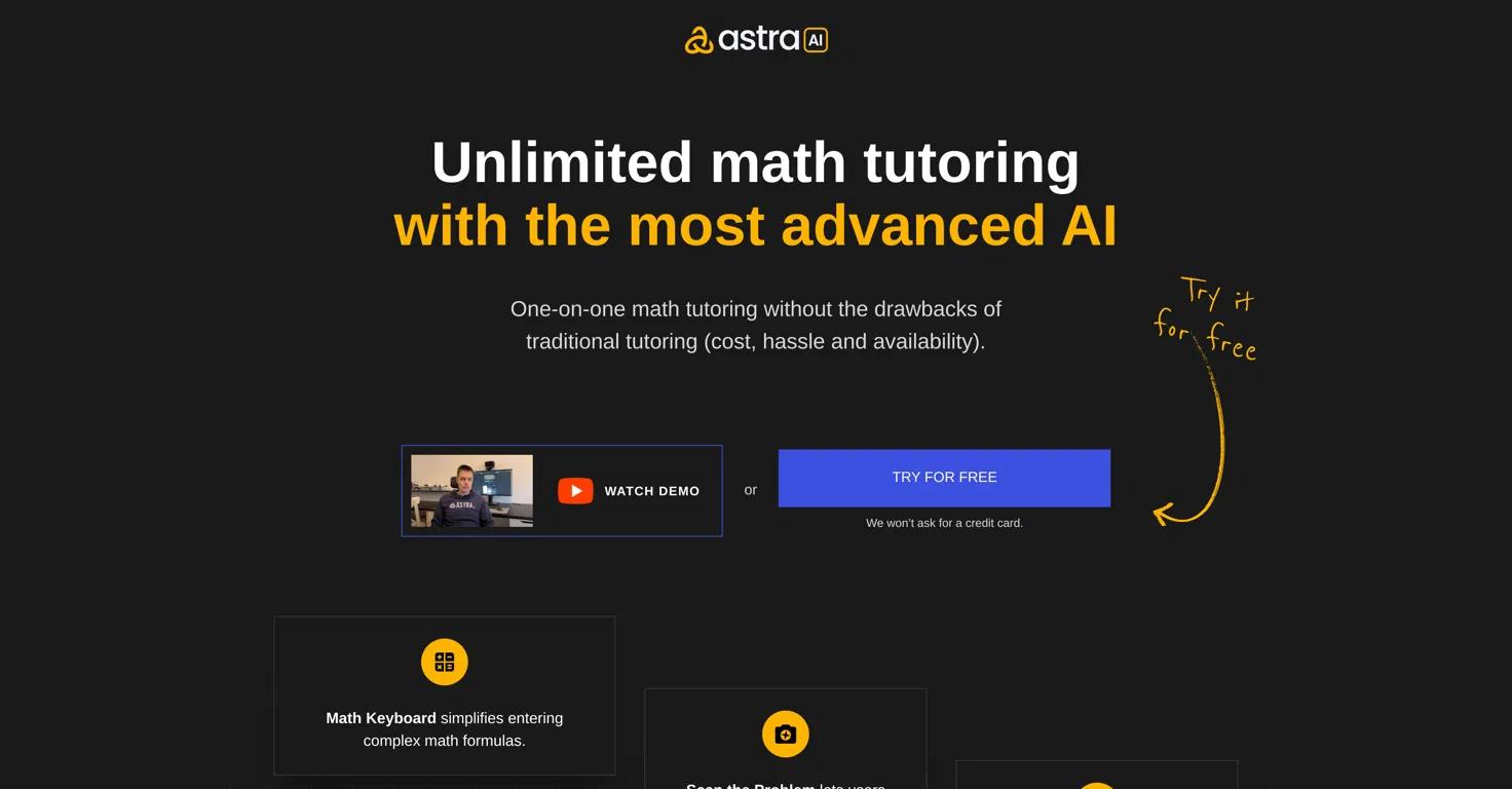 Astra AI Website