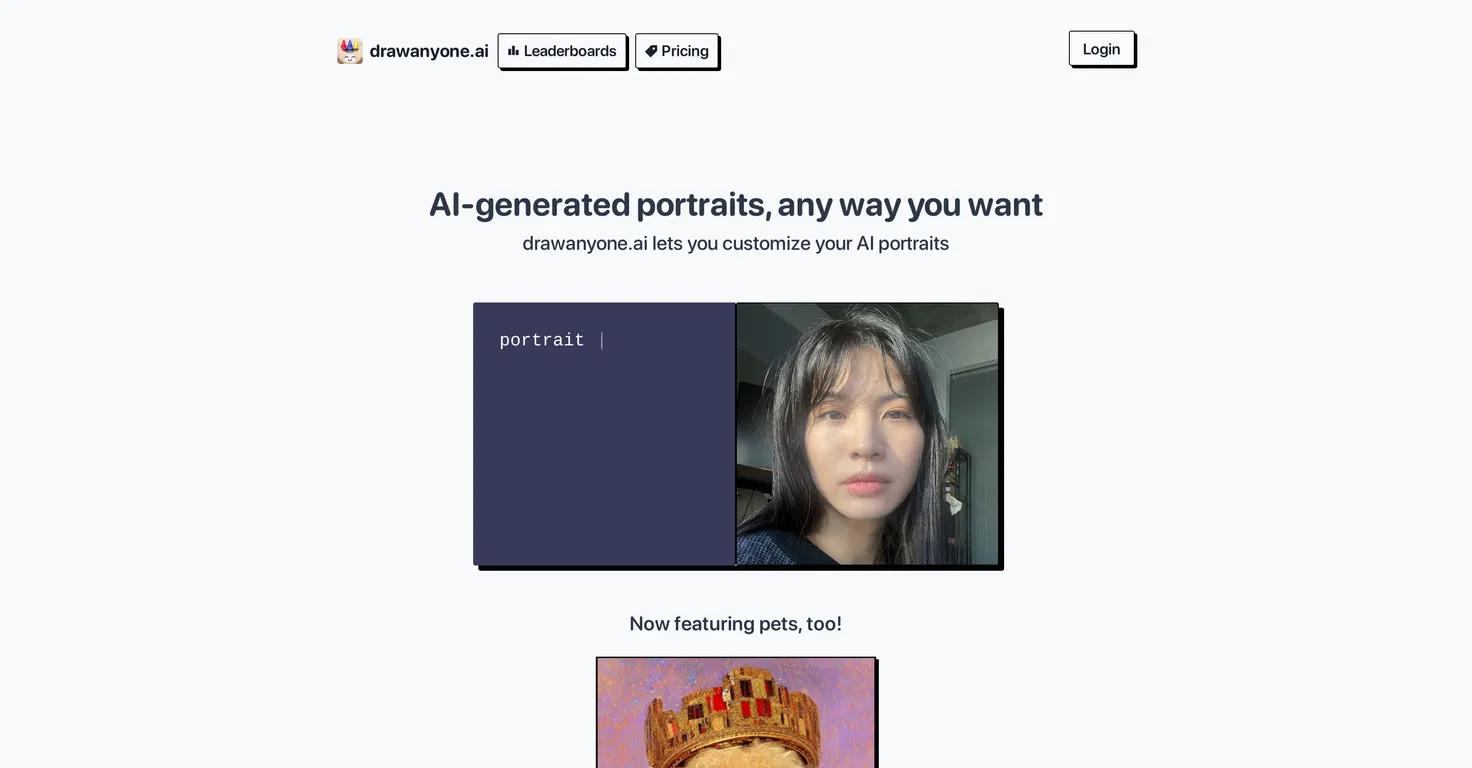 DrawanyoneWebsite Screenshot